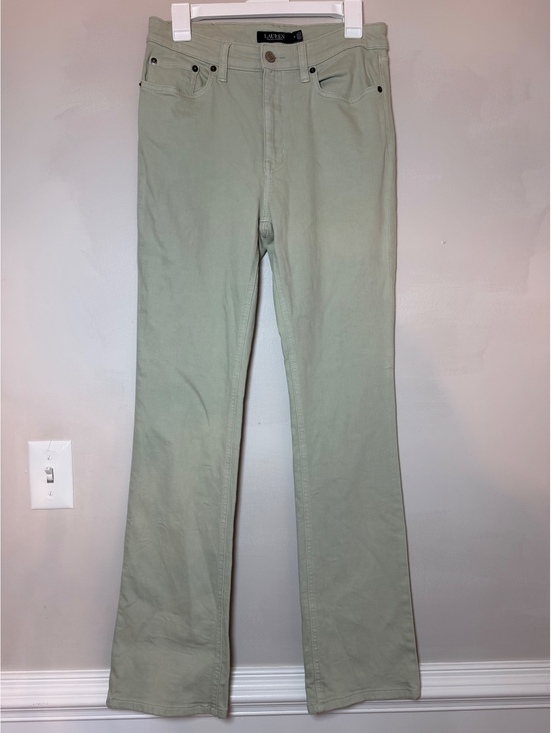 Lauren Ralph Lauren Denim - Lauren Ralph Lauren Sage Green Bootcut Jeans Stretch Denim Pants Womens Size 6
